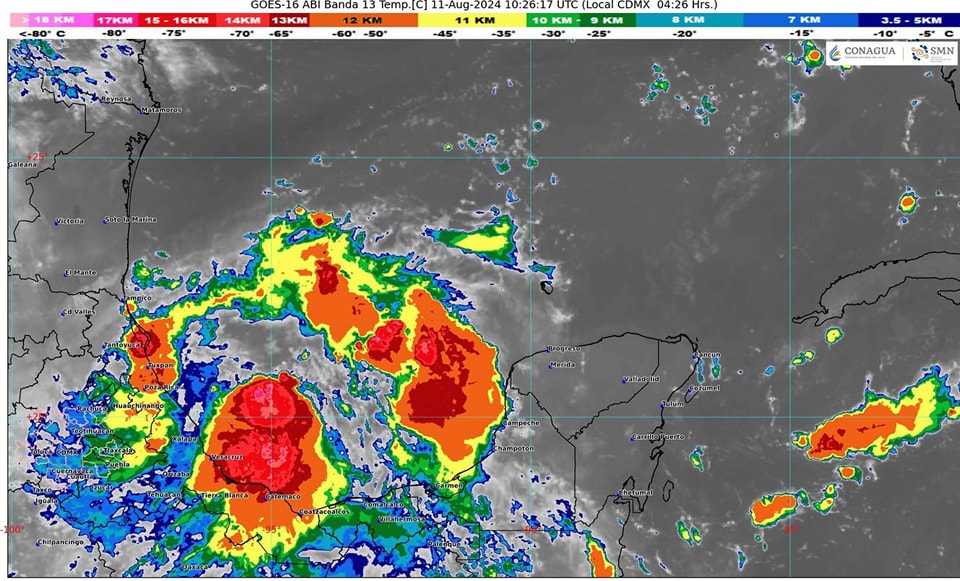 Clima para hoy en Cancún y Quintana Roo Calor y medio nublado