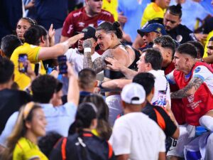 Darwin Nunez el mas castigado de Uruguay por bronca en Copa America