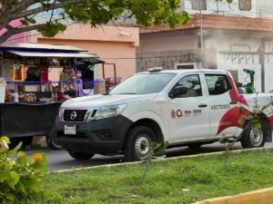 Isla Mujeres refuerza campana de nebulizacion por las lluvias