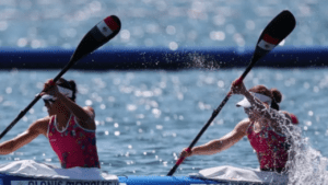 Karina Alanis y Beatriz Briones de Mexico llegan a Semifinales de kayak en Paris 2024