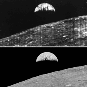 La primera foto de la Tierra desde la Luna cumple 58 años FOTO CORTESÍA