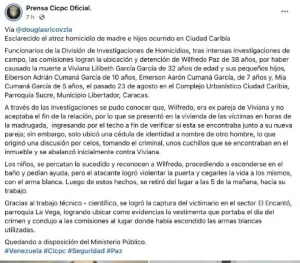 Mujer encuentra en su casa sin vida a sus tres nietos y a su hija