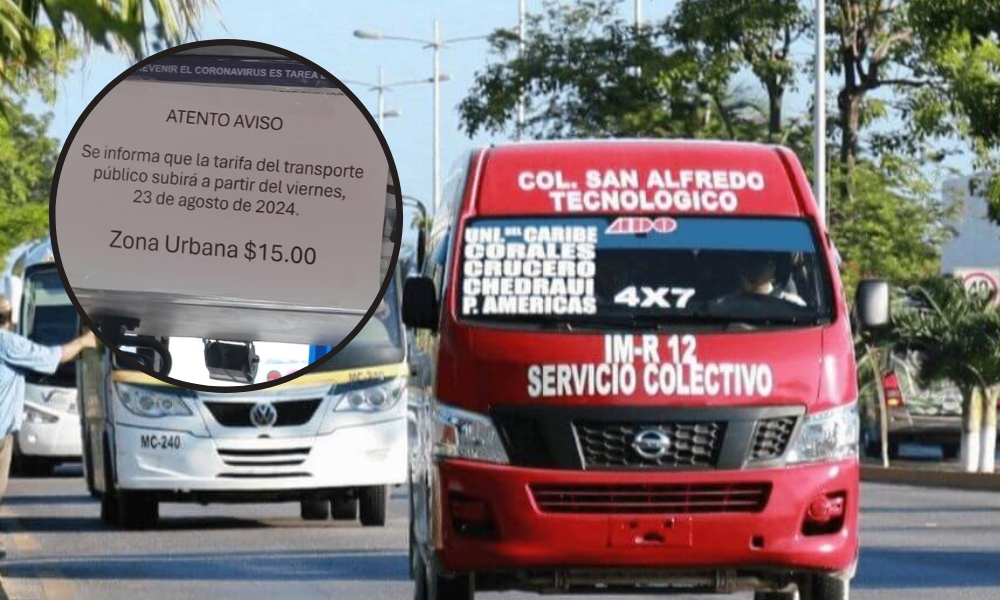 ¿Te quieren cobrar más en el transporte público en Cancún? Así puedes denunciar