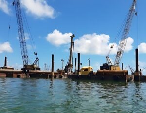 AGEPRO y SICT supervisan avance del puente Nichupté de Cancún