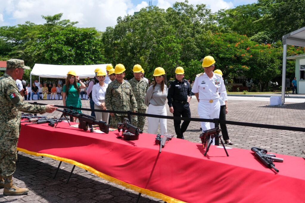 SEDENA destruye armas en Guarnición Militar de Cancún