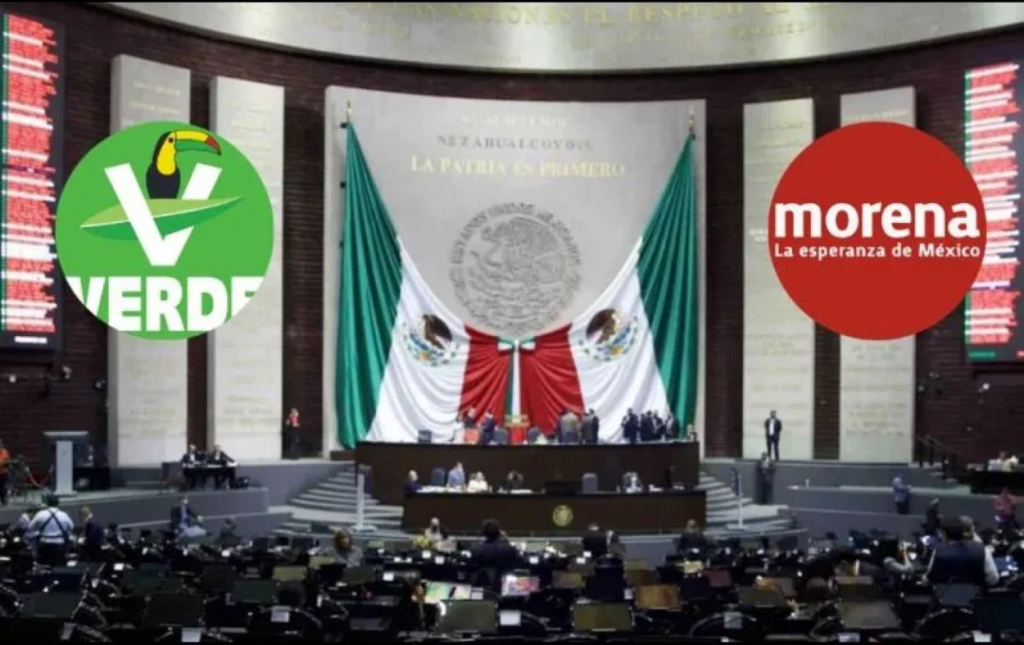 Partido Verde cede 15 Diputados a Morena y obtenga mayoría absoluta