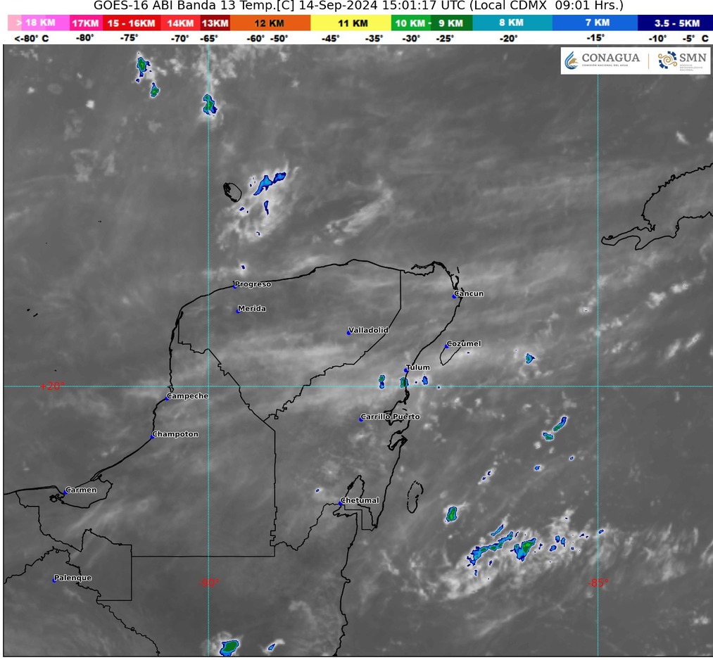 Clima hoy en Cancún y Quintana Roo: Cielo parcialmente nublado