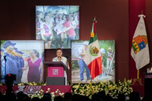 Mejora en finanzas, educación, obras y seguridad, destaca Juanita Alonso en 3er Informe 