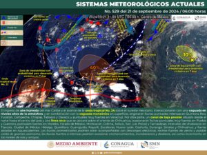 Clima y pronóstico de lluvias para hoy 21 de septiembre de 2024: