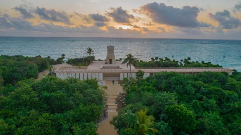 AMLO y Claudia sheinbaum en Tulum para inaugurar el Parque del Jaguar