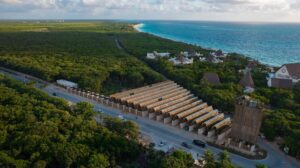 AMLO y Claudia sheinbaum en Tulum para inaugurar el Parque del Jaguar