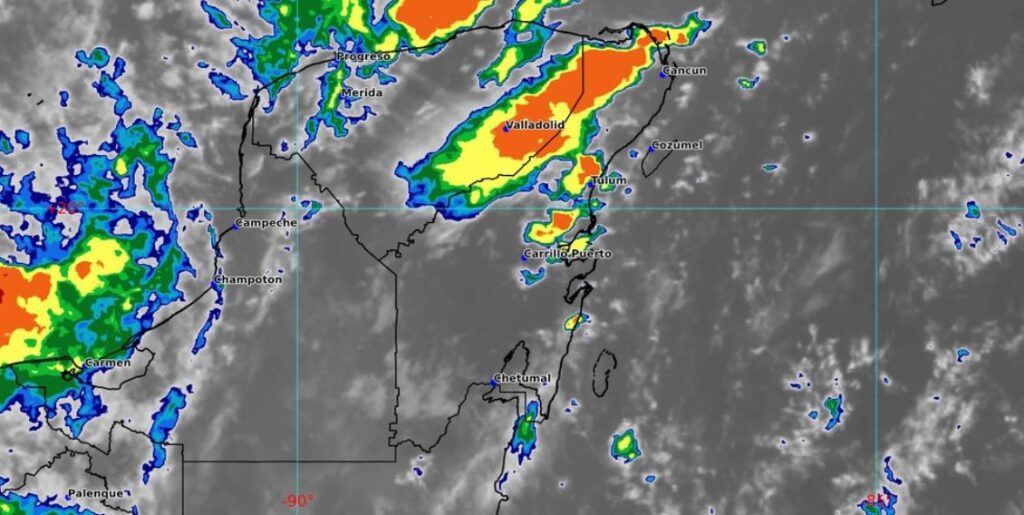 Clima hoy en Cancún y Quintana Roo: Lluvias puntuales fuertes