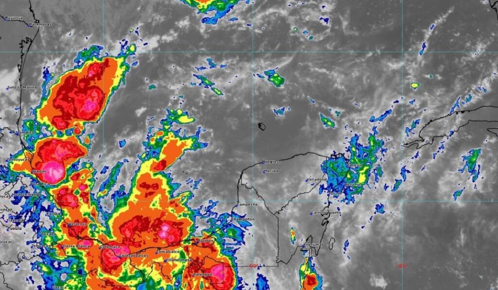 Clima para hoy en Cancún y Quintana Roo Nublado con lluvias aisladas