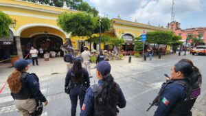 El derrumbe del techo del parián de Tlaquepaque