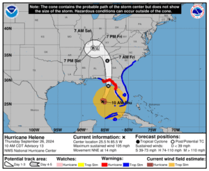 Helene ya es huracán categoría 2, se ubica al noreste de la Península de Yucatán