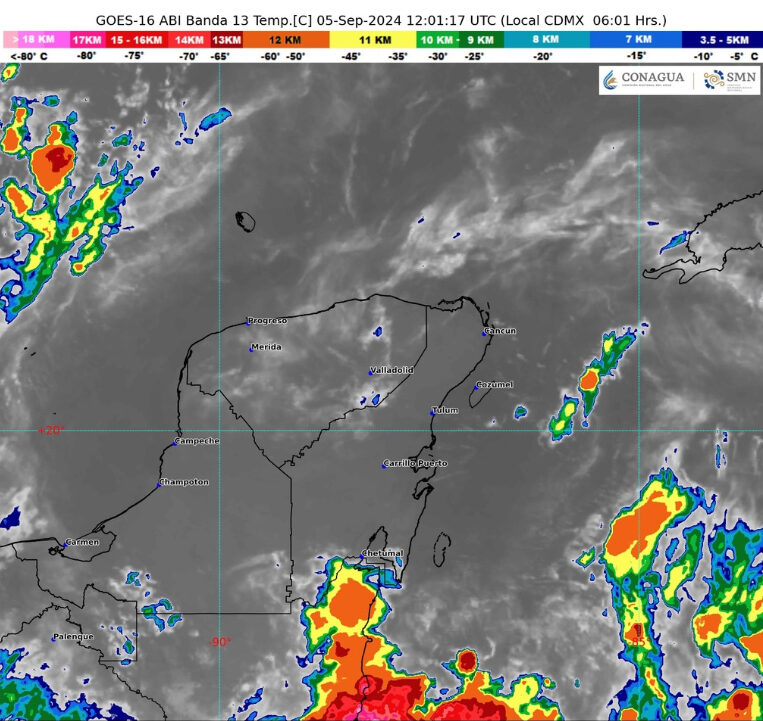 Clima hoy en Cancún y Quintana Roo: Lluvias puntuales e intensas