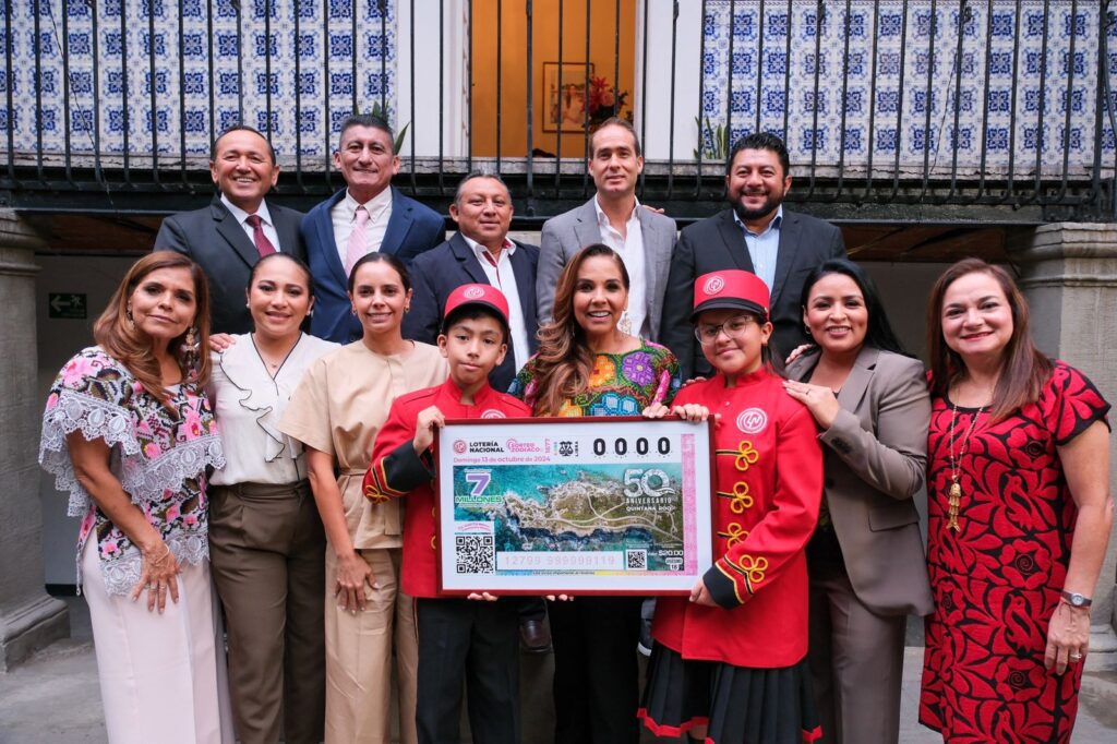 Así es el billete de Lotería Nacional por 50 años de Quintana Roo