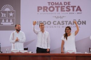 Diego Castañón rinde protesta como alcalde de Tulum