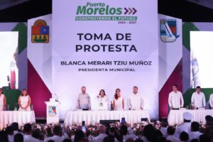 Blanca Merari toma protesta como presidenta municipal de Puerto Morelos