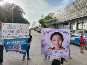 Marchan por menor desaparecida en Cancún 