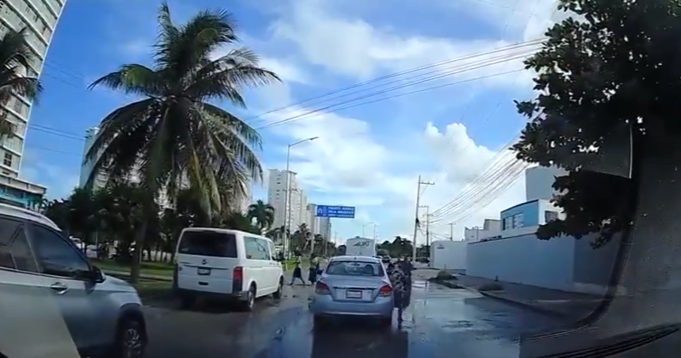 ¡Cuidado! Así es como banda de asaltantes opera en av. Bonampak de Cancún