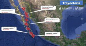 El impacto de la tormenta tropical Ileana en México