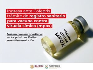 Autoriza COFEPRIS el registro sanitario de la vacuna contra mpox