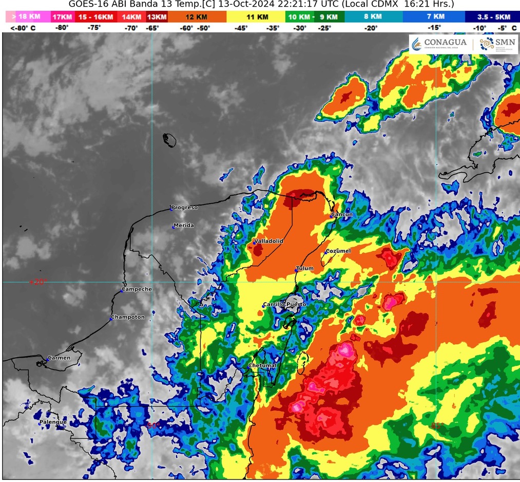 Clima hoy en Cancún y Quintana Roo: Cielo medio nublado