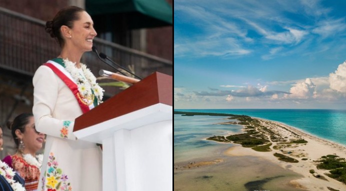 Claudia Sheinbaum anuncia el corredor turístico de Cancún a Isla Blanca