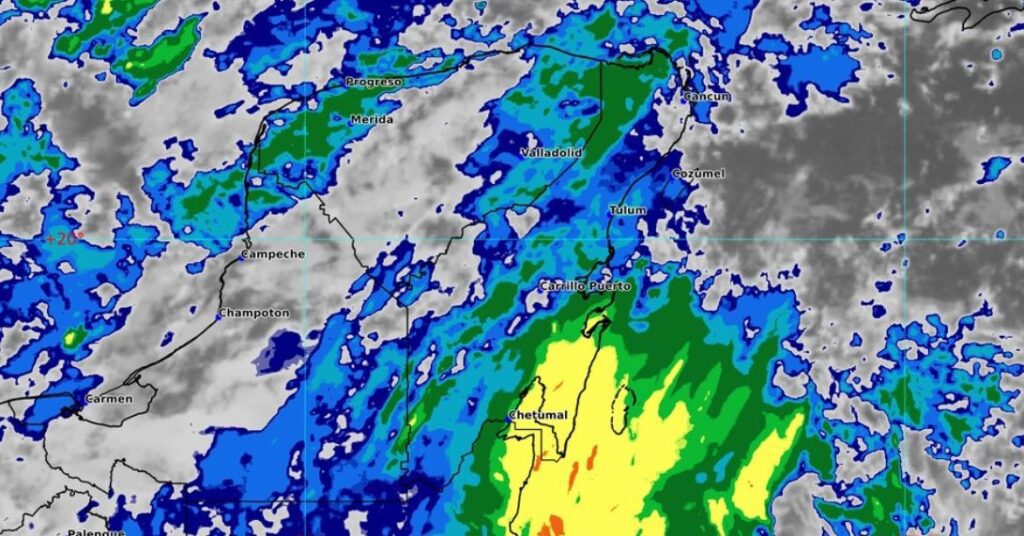 Clima hoy en Cancún y Quintana Roo: Lluvias puntuales muy fuertes