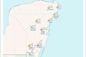 Clima para hoy en Cancun y Quintana Roo Lluvias fuertes 1