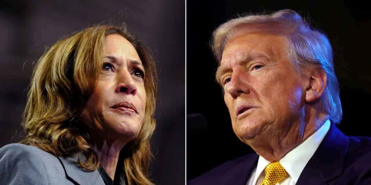 Harris vs Trump en competencia cerrada segun sondeos