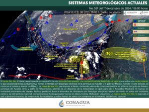 Clima hoy en Cancún y Quintana Roo: Lluvias puntuales intensas