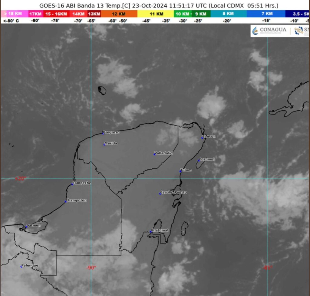 Clima hoy en Cancún y Quintana Roo: nublado con posibles chubascos