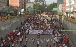 Marcha del 56 aniversario de la Matanza de Tlatelolco