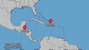 Quintana Roo vigila la tormenta tropical Oscar en el Oceano Atlantico