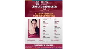 Descripción dela activista Sandra Domínguez