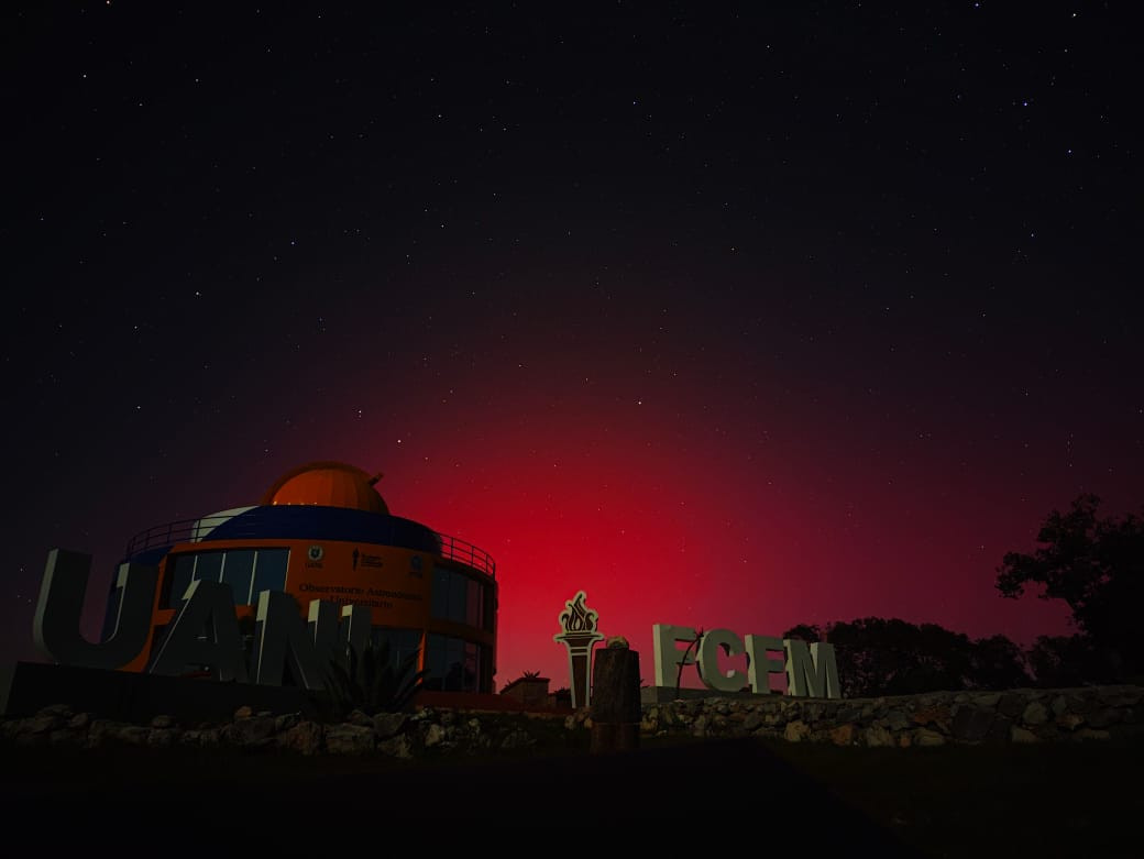 aurora boreal en nuevo leon