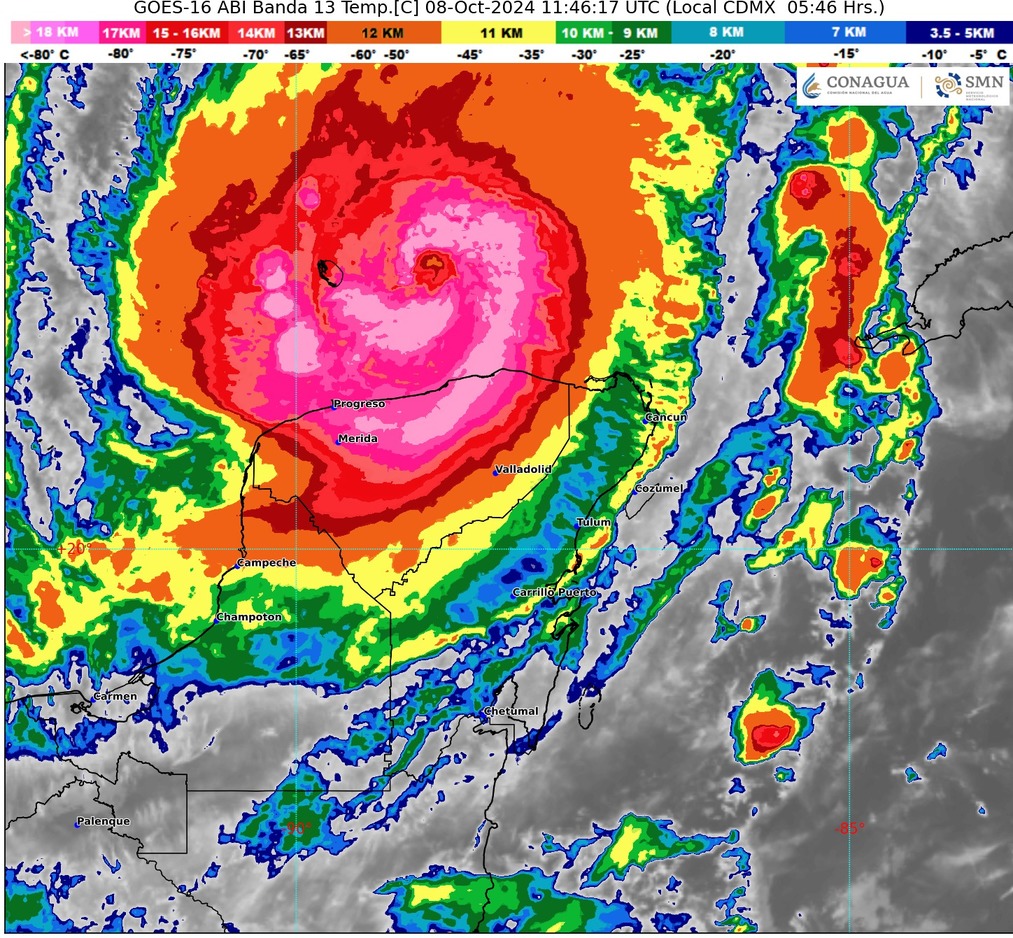 Clima hoy en Cancún y Quintana Roo: Lluvias y oleaje fuerte por huracán Milton