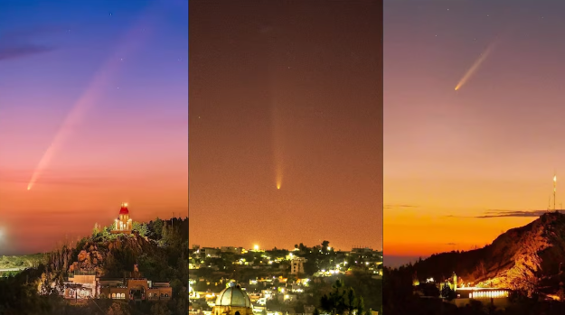 Así se vio en México el cometa del siglo; no regresará hasta dentro de 80 mil años FOTO CORTESÍA