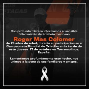 Triatleta mexicano muere en España 