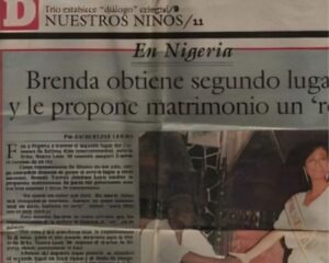 Revelan que Rey de Nigeria si quería casarse con Brenda Bezares