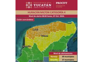 huracan milton categoria 5 alerta naranja yucatan 1