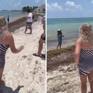 “Lady Playa”: mujer agrede a turistas y dice que playas de Cancún son privadas