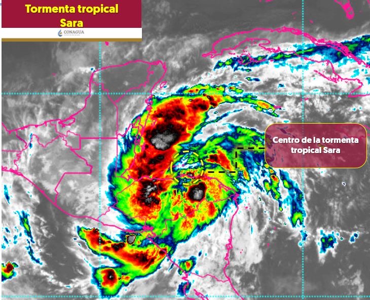 tormenta tropical Sara