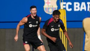 Barcelona anuncia lesiones de Lamine Yamal y Robert Lewandowski no van a sus selecciones