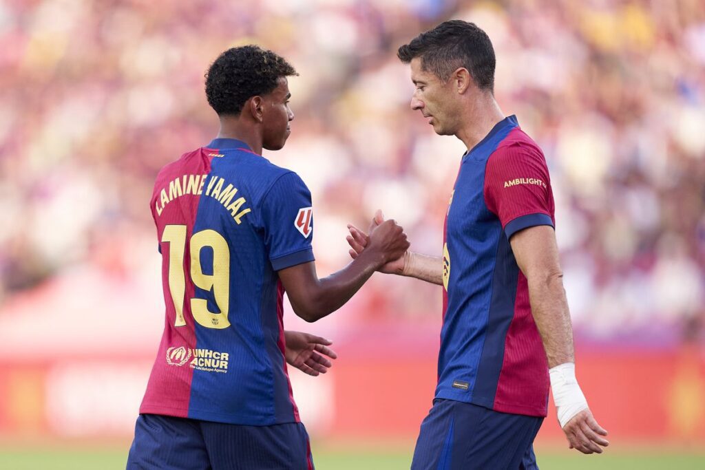 Barcelona anuncia lesiones de Lamine Yamal y Robert Lewandowski, no van a sus selecciones