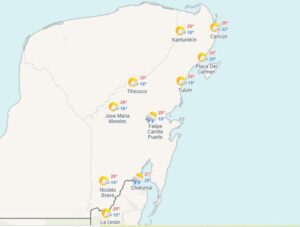 Clima hoy en Cancún y Quintana Roo: Probabilidad de chubascos