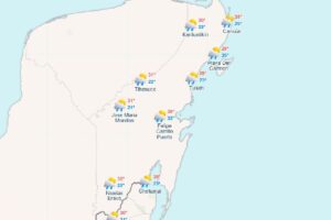 Clima para hoy en Cancun y Quintana Roo con posibles chubascos 2