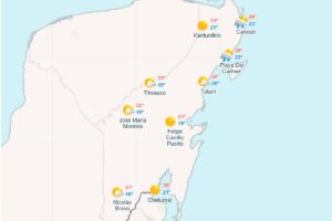 Clima para hoy en Cancun y Quintana Roo medio nublado 1